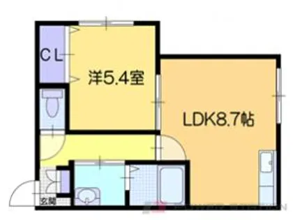 フランブリーズ【1階】の間取り