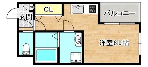 大阪府大阪市生野区巽北3丁目【アパート】の間取り