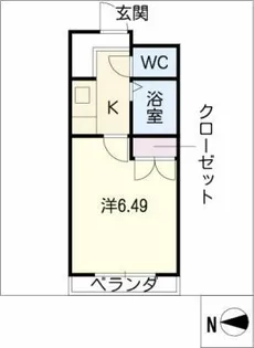 メゾンプロスパ【2階】の間取り
