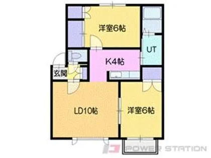 シティハイム三條パーク A棟【2階】の間取り