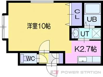 インセンスリヴァー04【1階】の間取り