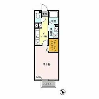 トレゾール咲【2階】の間取り