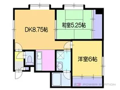 シャトーフロントナック【3階】の間取り