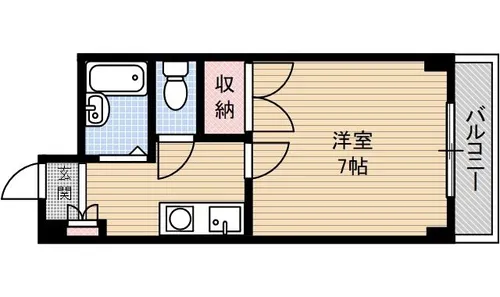 宮元7番館【302号室】の間取り