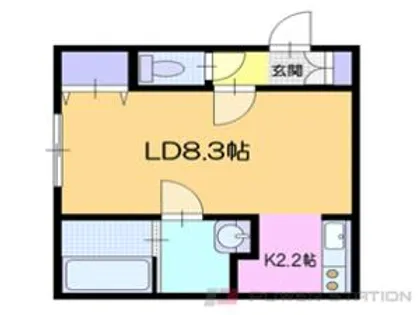 Graceland小樽(グレイスランド)【1階】の間取り