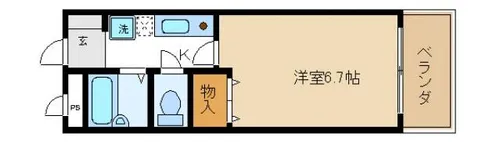 ルーチェ【110号室】の間取り