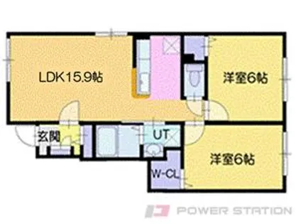 サンジュエル【1階】の間取り