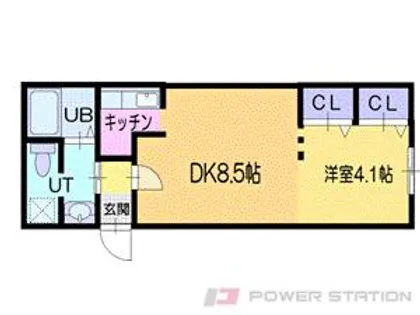 メゾンシャンス小樽【2階】の間取り