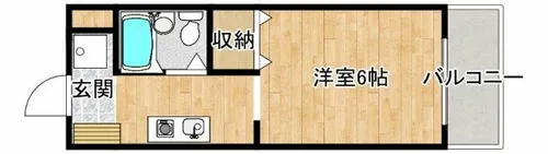 リバーサイド千里【406号室】の間取り