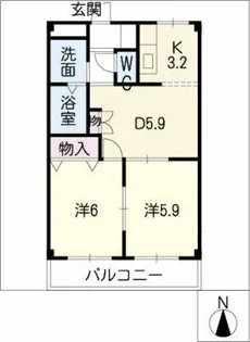 ビッグランド N【2階】の間取り