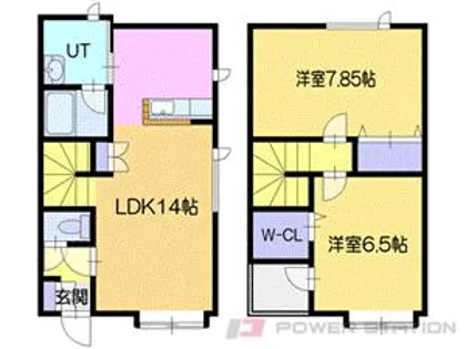 ヌーベルコートA【1階】の間取り