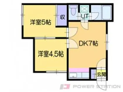 クレセント若松【1階】の間取り