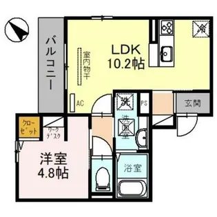 ブラン・キューブ【1階】の間取り