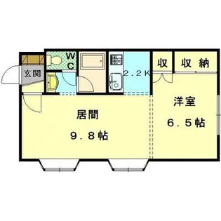 ロイアル麻生東【1階】の間取り