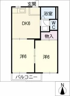 コーポ梅村【2階】の間取り