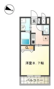 ワレアオコダ【2階】の間取り