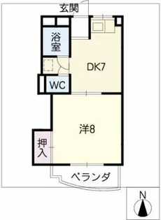 エクセレンス名東【1階】の間取り