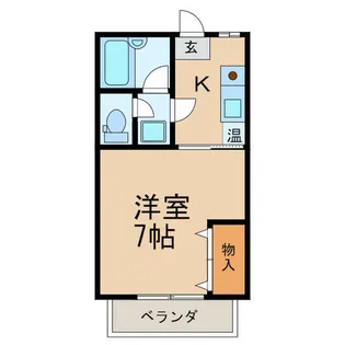 コーポアシダⅡ【2階】の間取り