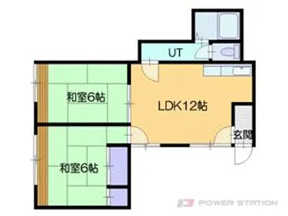 サンハイムオタモイ【2階】の間取り