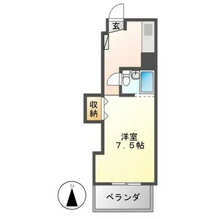 コーポ伊勢山【5階】の間取り