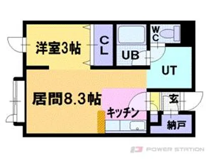 ポート24小樽【1階】の間取り