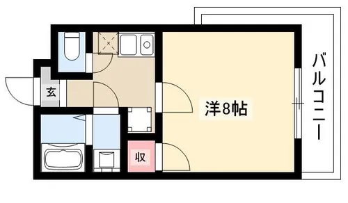 ラ・メゾンド・フローラ【201号室】の間取り