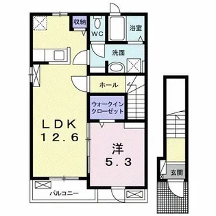 大阪府和泉市箕形町4丁目【アパート】の間取り