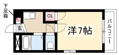 富士レイホービル第二【107号室】の間取り