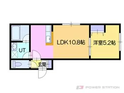グランシェ小樽(レユシール小樽)【2階】の間取り