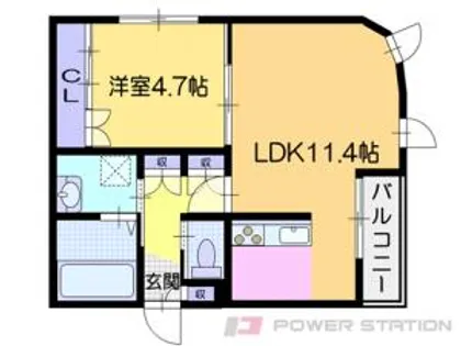 デイジー朝里3丁目【2階】の間取り
