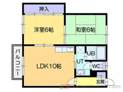 グリーンコーポ【2階】の間取り