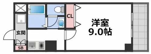 M´プラザ布施弐番館【9階】の間取り