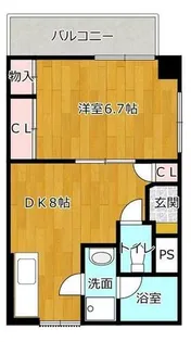 エスポアール荒江【3階】の間取り