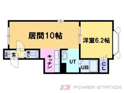 ヴィラ船見坂C【1階】の間取り