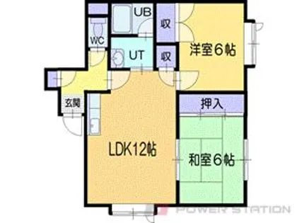 ハイツことぶき【2階】の間取り