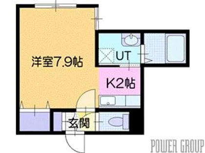 マリオット恵庭South【1階】の間取り