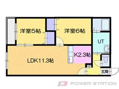 マンダリン恵み野【4階】の間取り