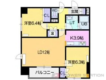 キャロルハウスⅢ【7階】の間取り