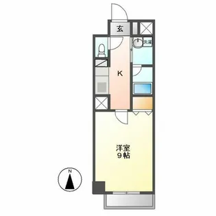 プランドール浅間町【10階】の間取り