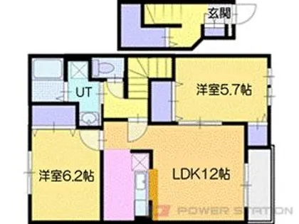 east court(イーストコート)【2階】の間取り