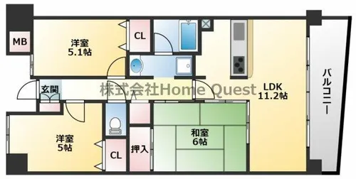 ファミーユ2002【3階】の間取り