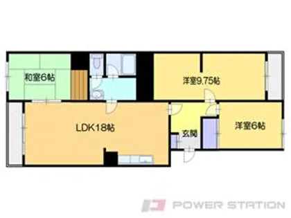 東小樽イノマタグランドハイツ【2階】の間取り
