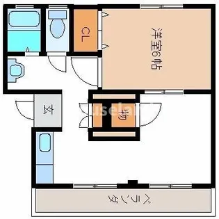 メゾン河合【1階】の間取り