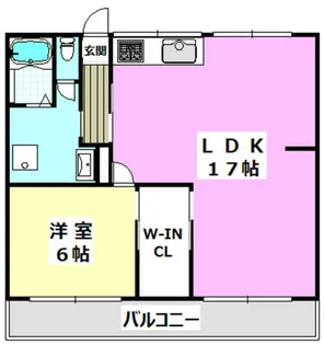 アイマンション【302号室】の間取り