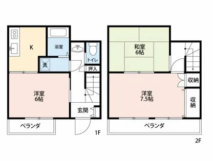 愛知県岡崎市田町【タウンハウス】の間取り