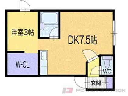 ラ・メール赤岩【1階】の間取り