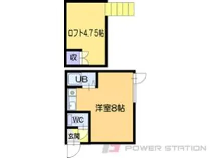 パルメゾン宝塚【1階】の間取り