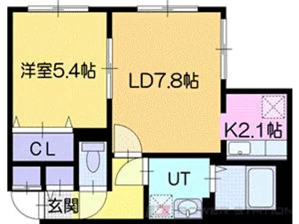 Briller MOTOMACHI(ブリエ モトマチ)【3階】の間取り