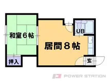 ハイツ東雲【1階】の間取り