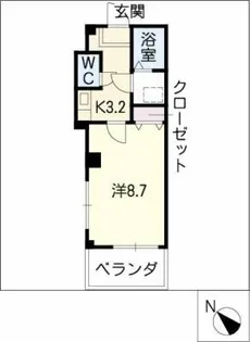 籠田レジデンス【1階】の間取り